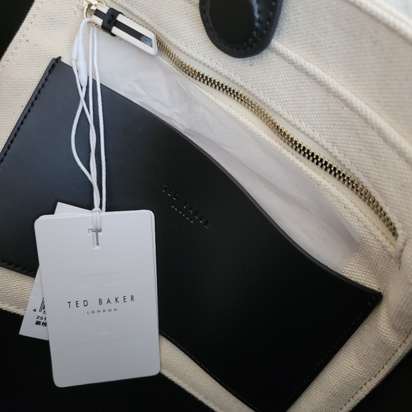 NEW Ted Baker Large Beige Tote Bag - Picture 6 of 8